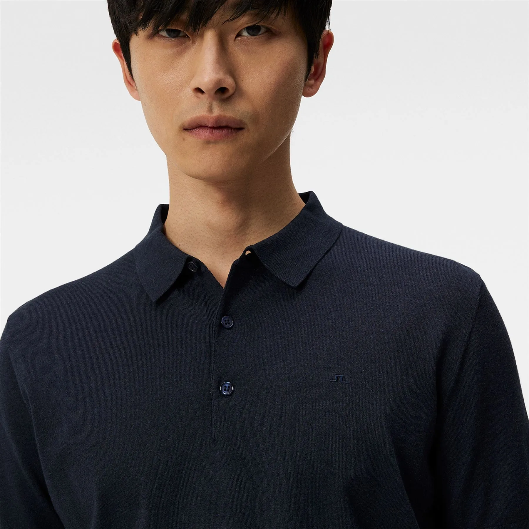 Ridge Rayon Silk Slim Fit Polo JL Navy - SS24