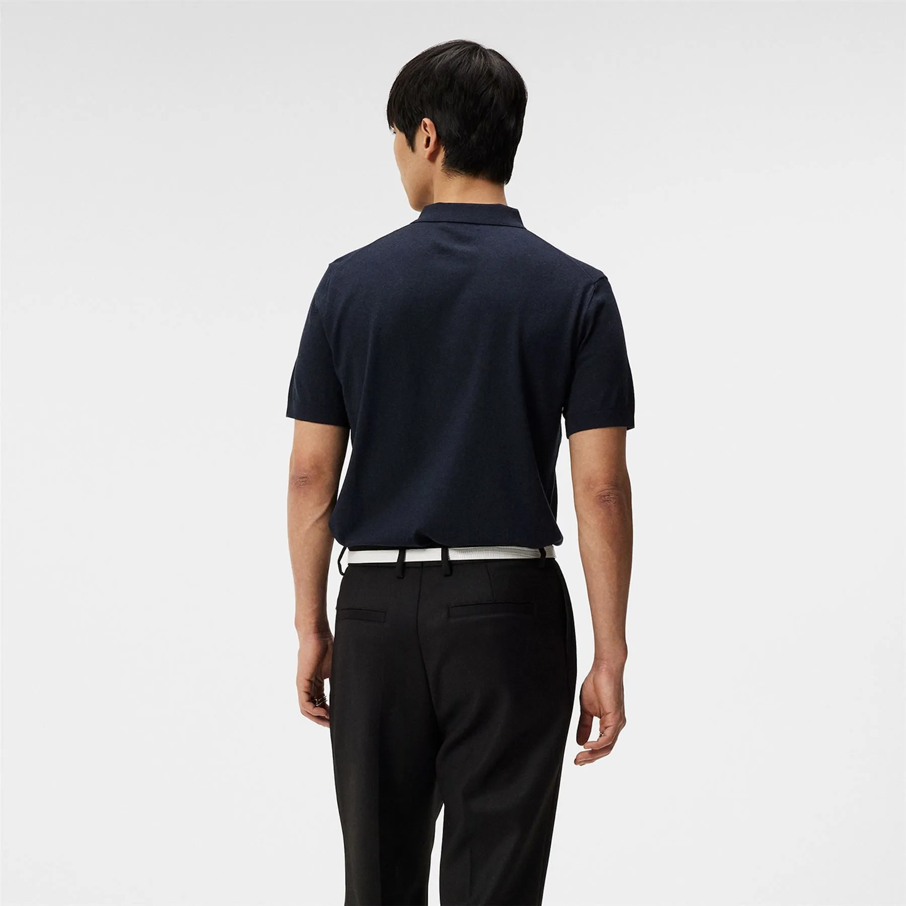 Ridge Rayon Silk Slim Fit Polo JL Navy - SS24