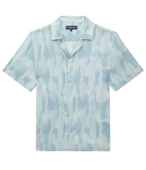Roberto Seascape Print Silk Shirt