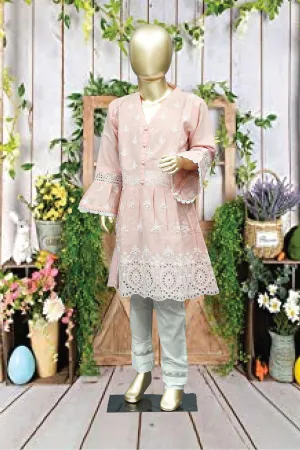 Shomi Stitched Chikankari Kids Shirts Collection'2022-SD-12-Pink