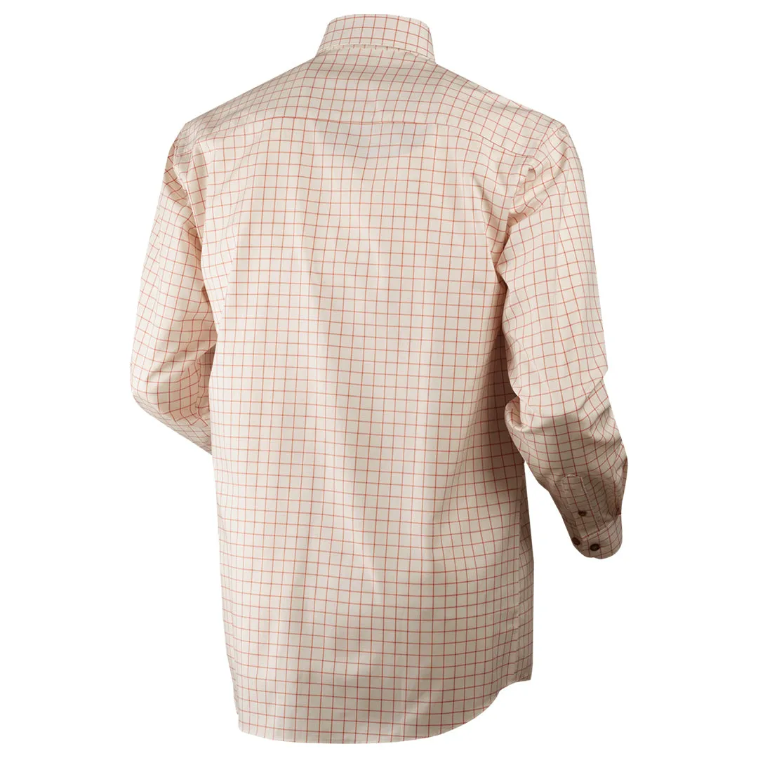 Stenstorp Shirt - Burnt Orange Check/Button under by Harkila