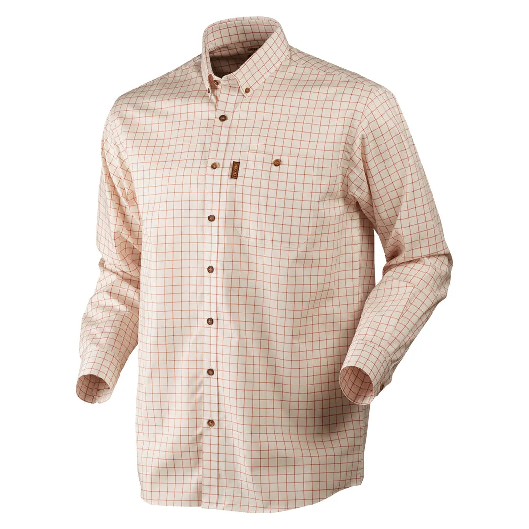 Stenstorp Shirt - Burnt Orange Check/Button under by Harkila