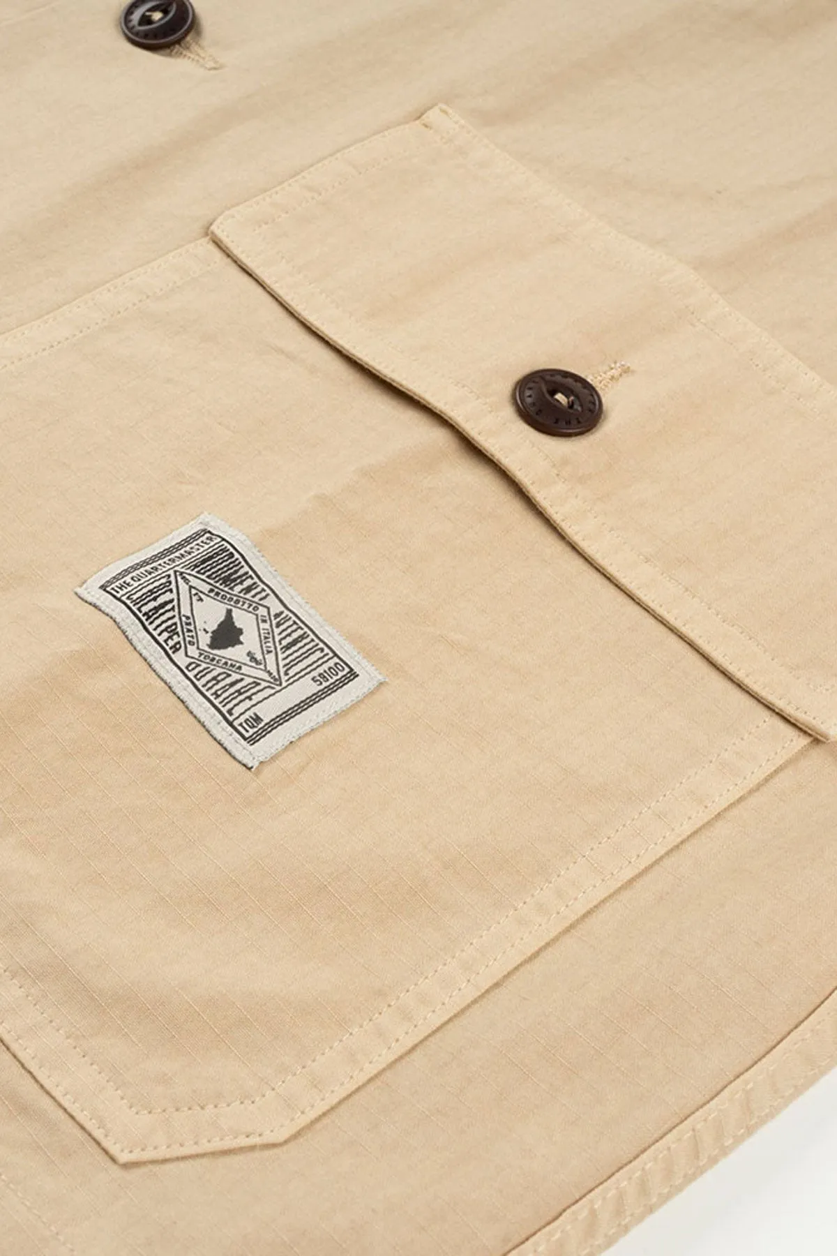 The Quartermaster - Safari Shirt in Ripstop Khaki