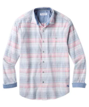 Tommy Bahama Coastline Cord Caramel Plaid Sport Shirt