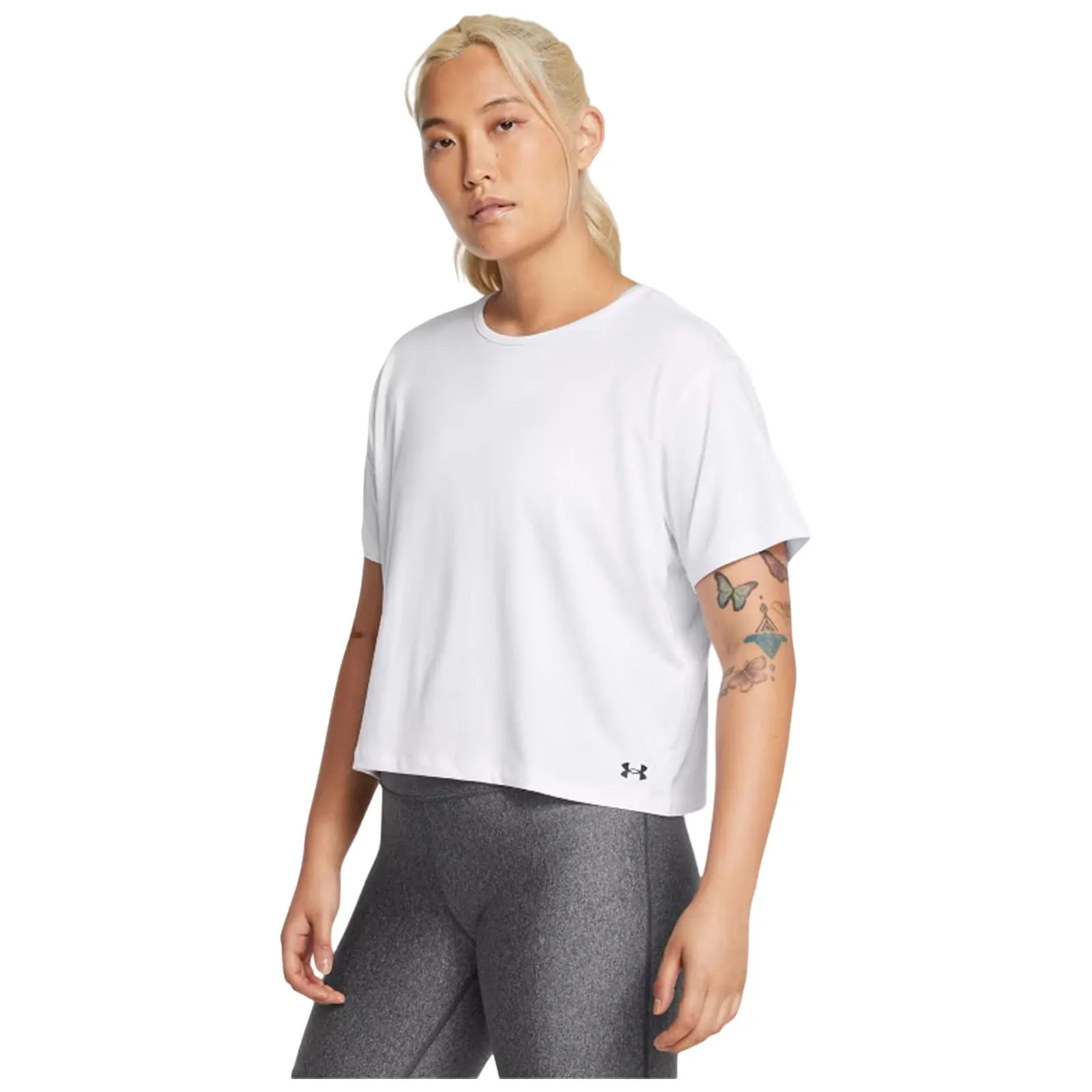 Under Armour Ladies Motion Cropped T-Shirt