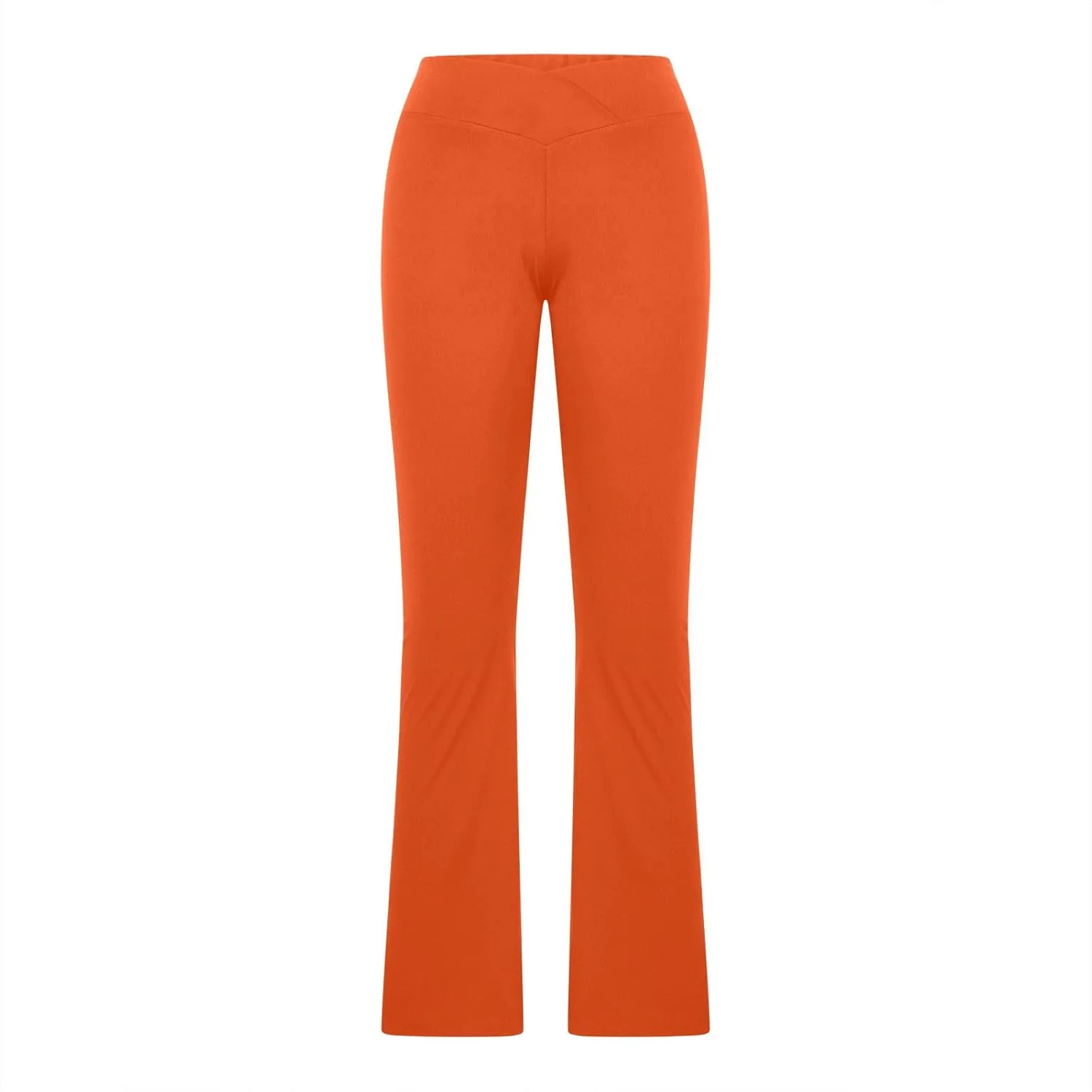 V Cross High Waist Flare Leggings for Women Tummy Control Bootcut Yoga Pants Sexy Butt Lifting Workout Bell Bottom Trousers