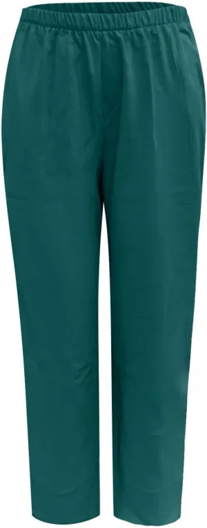 Women Summer Casual Cotton Linen Pants Loose High Waist Capris Lounge Trousers Wide Leg Cropped Pants for Casual
