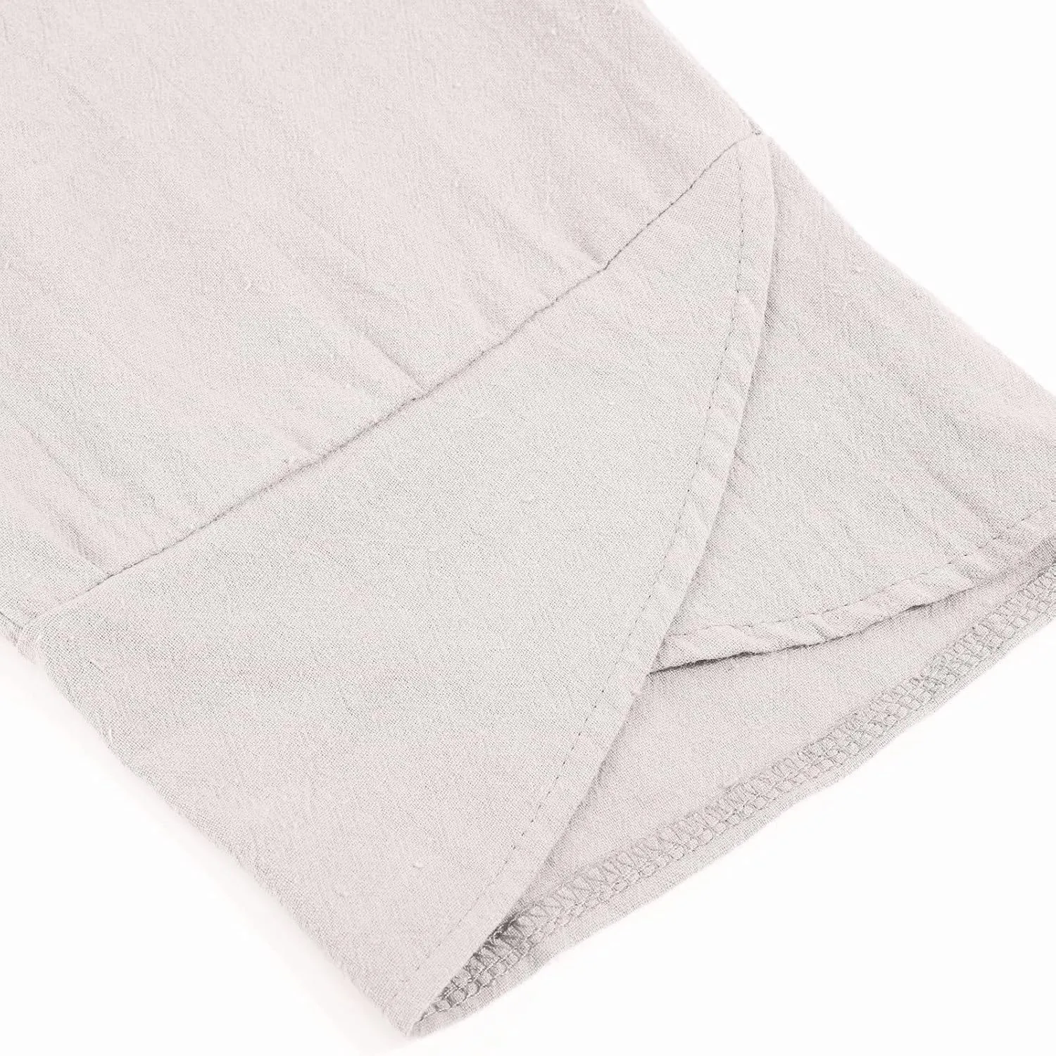 Women Summer Casual Cotton Linen Pants Loose High Waist Capris Lounge Trousers Wide Leg Cropped Pants for Casual