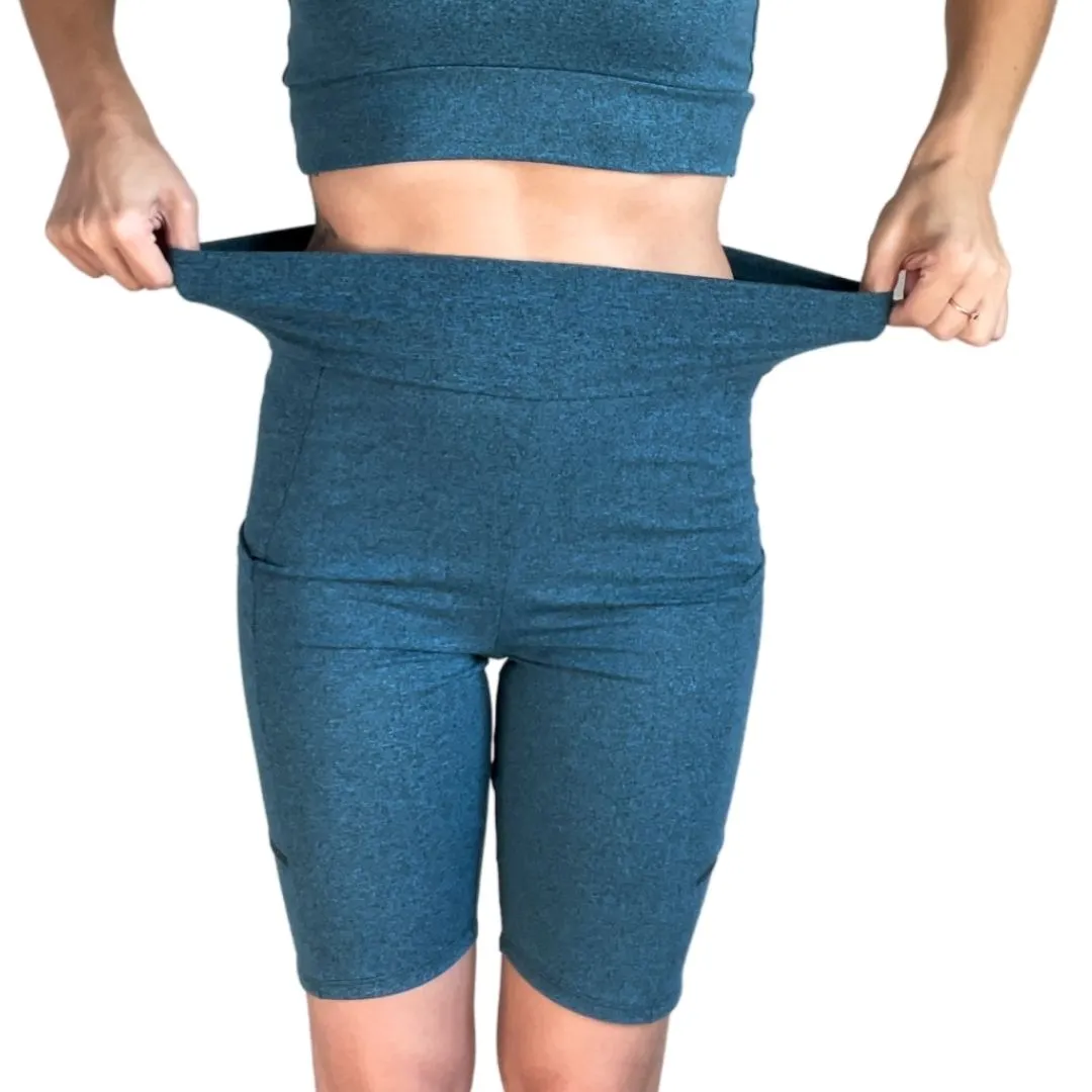 Women's Teal Biker Shorts